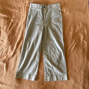 Gap high rise wide leg jeans in a minty green size 10